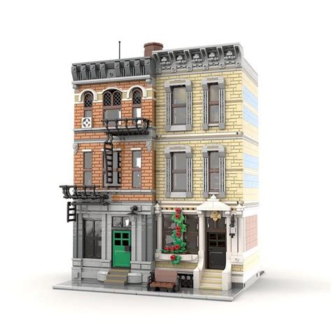 Lego Moc Modular New Block City Housing In 2021 Lego Modular Lego