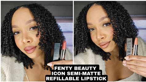 Fenty Beauty Icon Refilliable Lipstick Review Pose Queenscholar Sista