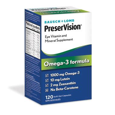 Buy Bausch Lomb PreserVision Omega Formula At Well Ca Free Shipping In Canada
