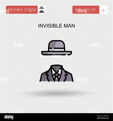 Invisible Man Simple Vector Icon Stock Vector Image And Art Alamy