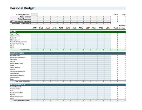 Personal Finance Spreadsheet Template Free1 — Db