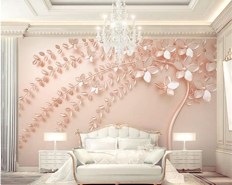 Rose Gold Modern Bedroom Wallpaper Vlrengbr