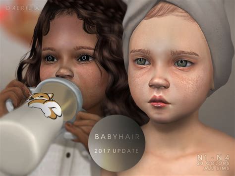 Sims 4 Hairs ~ The Sims Resource Babyhair N1 N4 By Daerilia