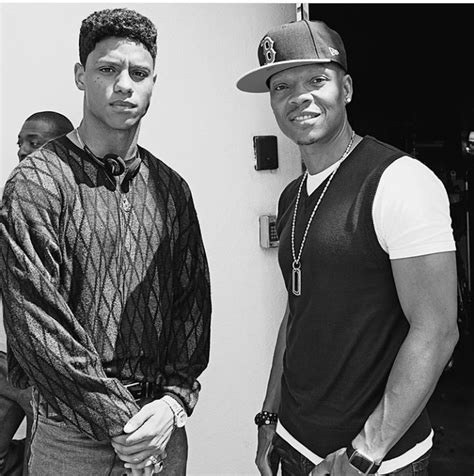 Keith Powers And Ronnie Devoe On Set New Edition Candy