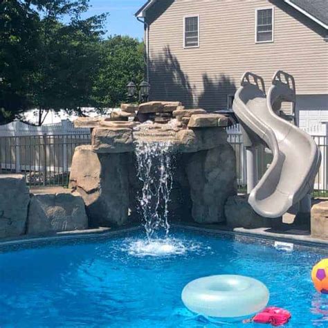 Ricorock Component Grotto And 3 Ft Modular Swimming Pool Waterfall