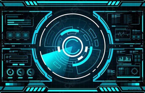 Abstract Technology Future Interface Hud Stock Vector Crushpixel