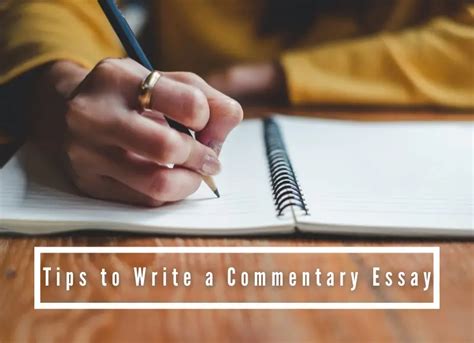 Tips To Write A Commentary Essay