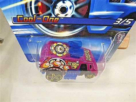 2005 Hot Wheels 113 Crazed Clowns Ll 35 Cool One Pink Wgold Pr5 Spoke Wheels Contemporary