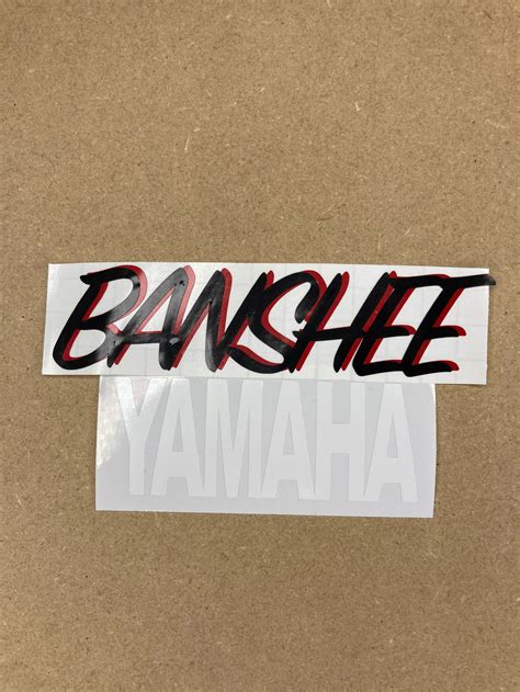 Banshee Yamaha Reproduction Decal Graphic Kit Twin 350 Etsy
