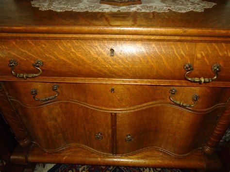 Check spelling or type a new query. Outstanding Antique Tiger Oak Hotel Washstand Serpetine ...