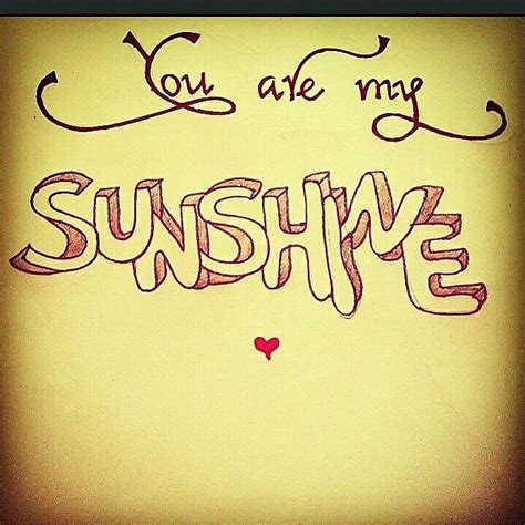 Sunshine Love Quote I Love You Beautiful Typography Fonts Art Design
