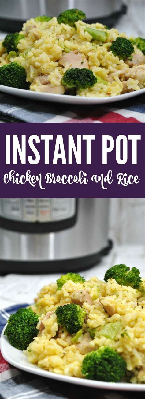 Instant Pot Chicken Broccoli Rice Recipe! Simple and Easy ...