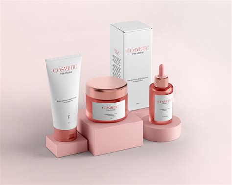 Free Cosmetic Packaging Mockup Behance