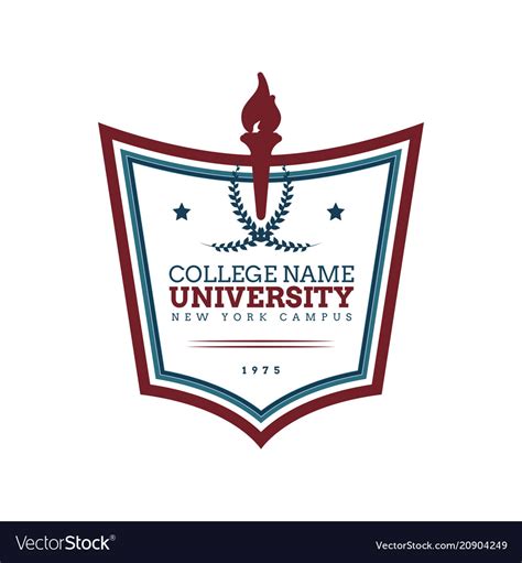 University College Logo Royalty Free Vector Image