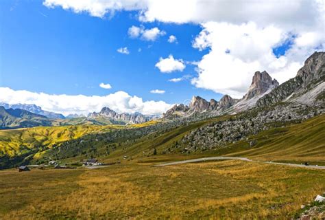 The Great Dolomite Road Stock Photo Image Of Italy Drive 68540490