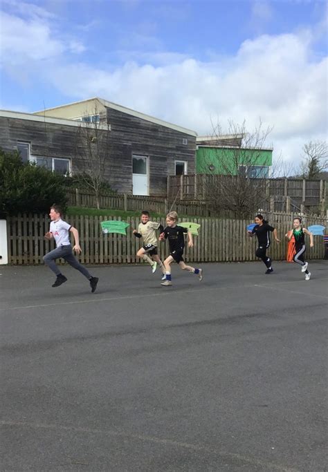 Year 6 Run For Sport Relief Teignmouth Primary