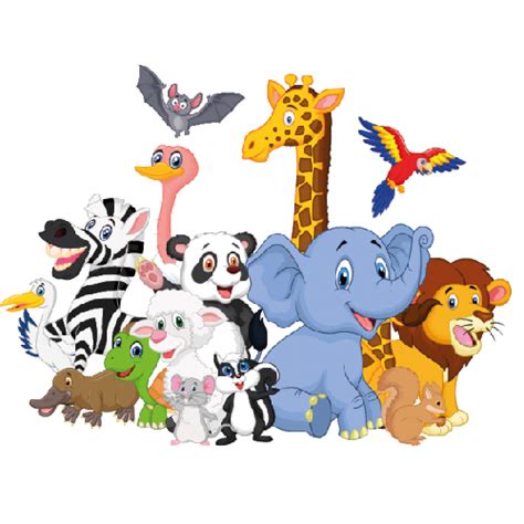 Cartoon Animal Clip Art Cartoon Animal Png Download 500500 Free