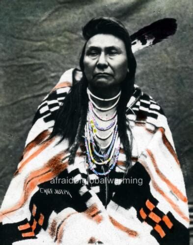 Old Photo Native American Indian Chief Joseph Nez Perces Ebay