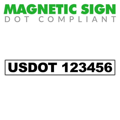 Us Dot Magnetic Signs Usdot Number Stickers