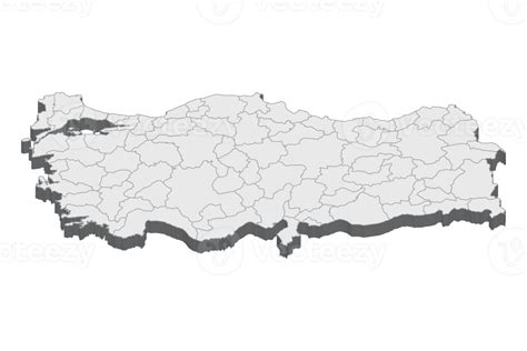3d Map Illustration Of Turkey 12031235 Png