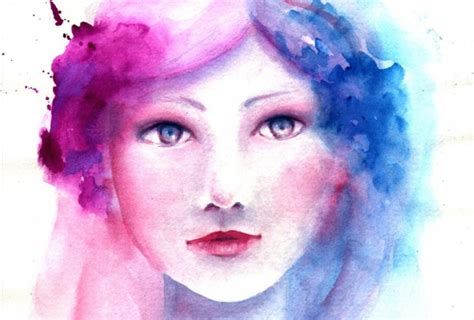 Whimsical Faces Paint A Beautiful Watercolor Portrait Jessica