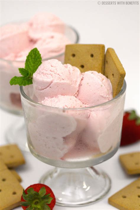 I tend to crave sugar in the late afternoons and evenings, and i'm not always disciplined enough to stay away from it. Healthy Strawberries and Cream Ice Cream (sugar free, low fat)