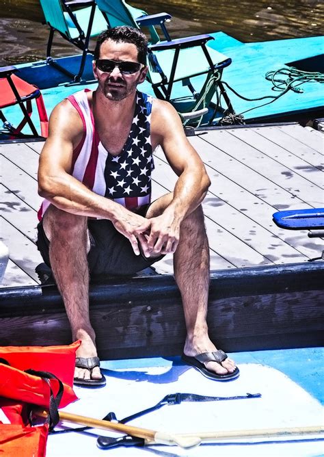 Hunky Boater Sitting On The Dock Fourth Of July 2017 Lake Flickr