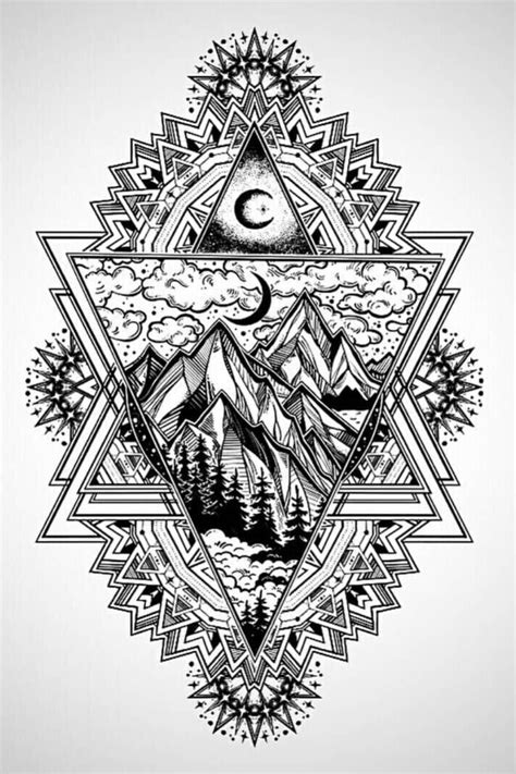 Artteehall Shop Redbubble Triangle Art Mandala Tattoo Design