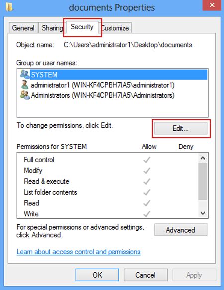 How To Change Folder Permissions
