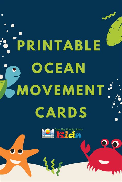 Ocean Movement Cards Ocean Theme Classroom Ocean Theme Preschool
