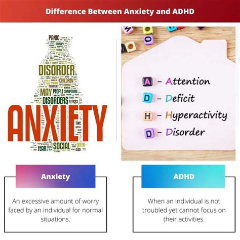 Difference Between Anxiety And Adhd