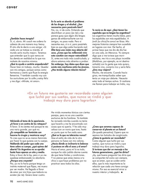 Valentina Zenere Cosmopolitan Spain May 2022 Issue Celebmafia