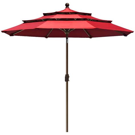 Eliteshade Elite Shade Usa Sunumbrella 9 Ft 3 Tiers Market Umbrella