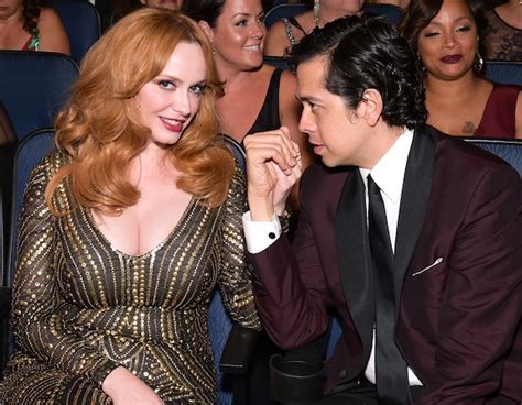 Christina Hendricks And Geoffrey Arend From 2015 Emmys Candid Pics E News
