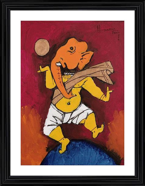 Adventures® Ganesh And The Moon A Famous Painting By Mf Husain