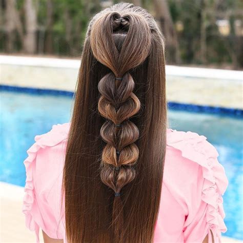 Pull Through Braid Hair Styles Valentines Hairstyles Easy Braids