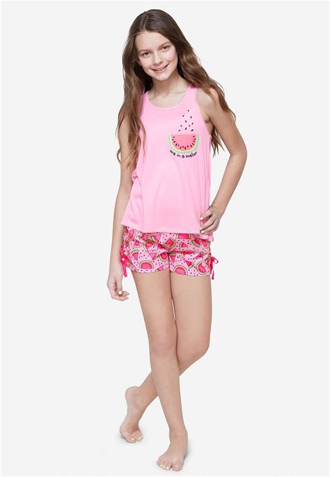 Justice Watermelon Sleep Set For Girls Comfy And Cute Girly Girl