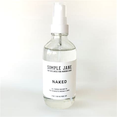 Naked Cbd Massage Oil Simple Jane Co