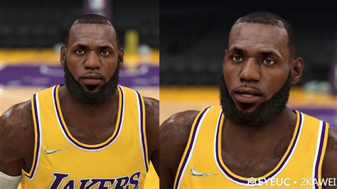 Nba 2k22 Lebron James Cyberface Current Look And Body Update By 2kawei