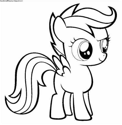 My Little Pony Dibujos para colorear de Scootaloo de My Little Pony