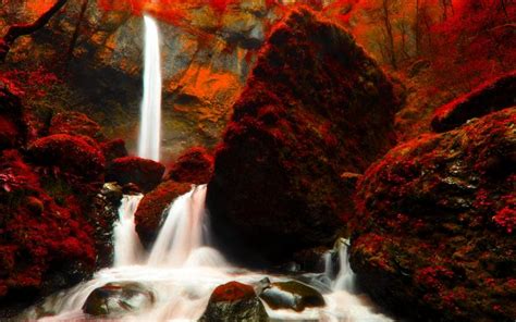 Hd Autumn Forest Waterfalls Wallpaper Download Free 55327