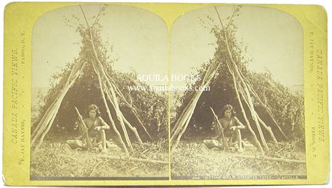 Aquila Books Historic Photographs Stereoview Sitting Bulls Camp By F