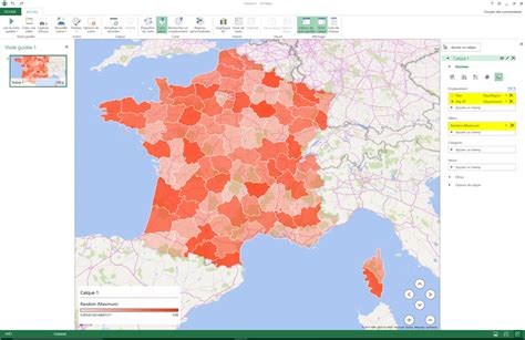 Chance Pas Essentiel Ingénieur Graphique Carte De France Sous Excel