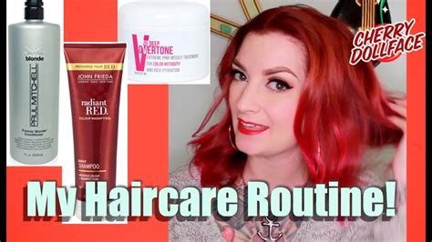 how i keep my hair color bright haircare routine by cherry dollface youtube