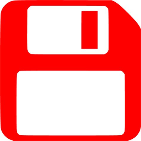 Red save icon - Free red save icons