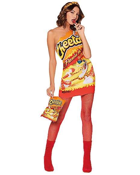 Adult Flamin Hot Cheetos Dress Costume