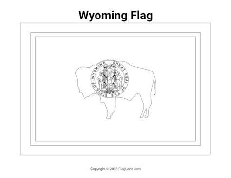 Free Printable Wyoming Flag Coloring Page Download It At