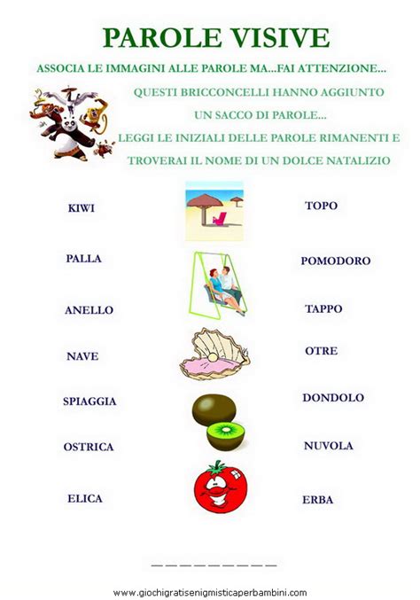 E se pensi di insegnare ai bambini cosa fare e come vivere. kung fu panda_g giochi enigmistici per bambini esercizi ...