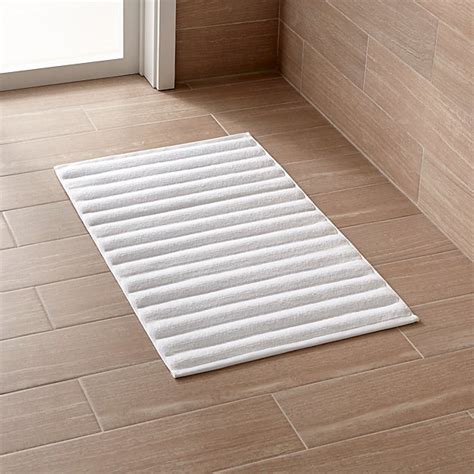 Shop our plush bath rugs, mats, toilet tank sets and bathroom rug sets to warm up your restrooms with style. White Bath Mat | Crate and Barrel