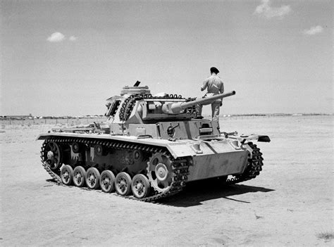 A Captured German Panzer Mk Iii Tank North Africa 1942 C From An